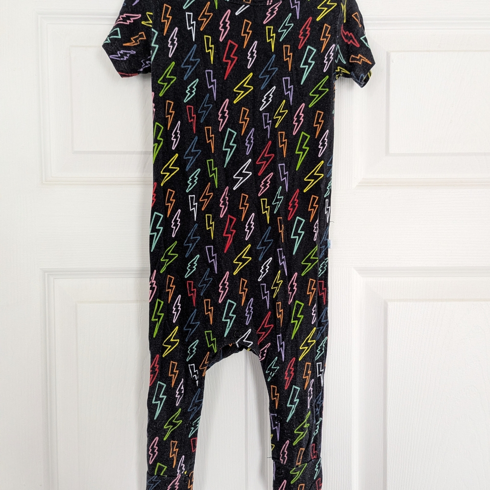 Posh Peanut Multicolor Lightning Bolt Kids Onesie